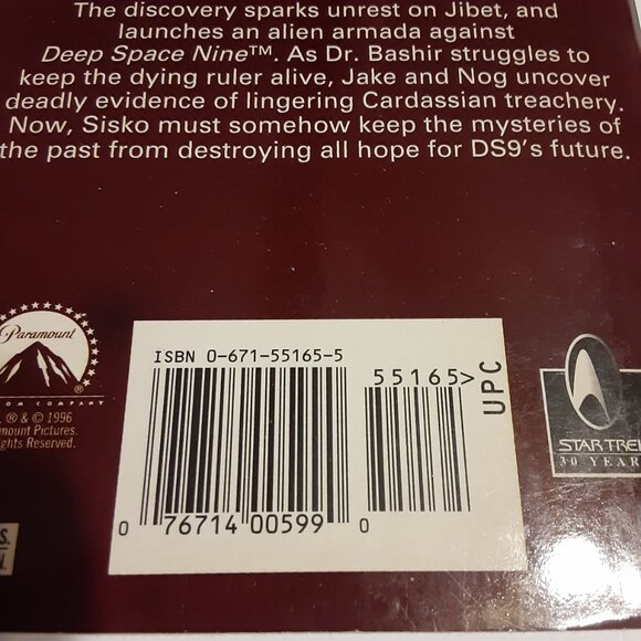 Star Trek Deep Space Nine VTG 90's Paperback Books 13-15,17,19,20 - Picture 5 of 9